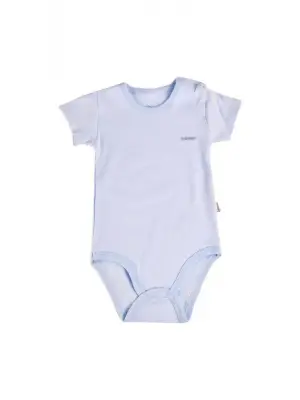 Omarı Şık Mavi Kısa Kol Body