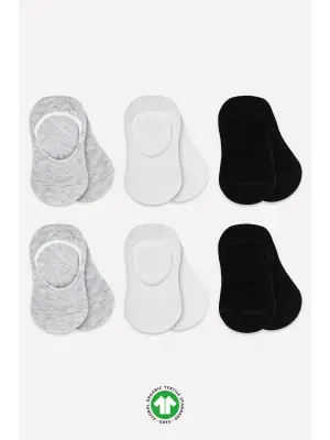 Omarı Şık ve Rahat Silikonlu Babet Çorap Seti