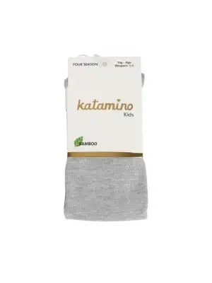 Omarı Sıkı Dokuma Kız Çorabı Gri