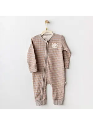 Omarı Şirin Bebeğiniz İçin Rahat Bej Tulum