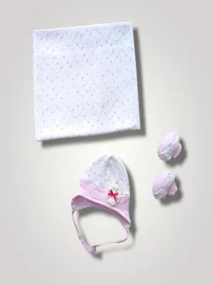 Omarı Yenidoğan Bebek Battaniye Takımı Pembe