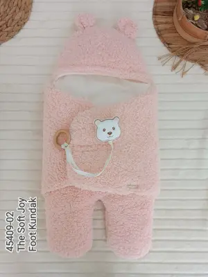 Omarı Yenidoğan Bebek Battaniyesi Pembe