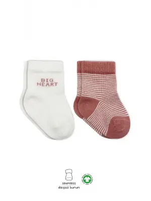 Omarı Yumuşak Dokulu Big Heart Soket Çorap Seti