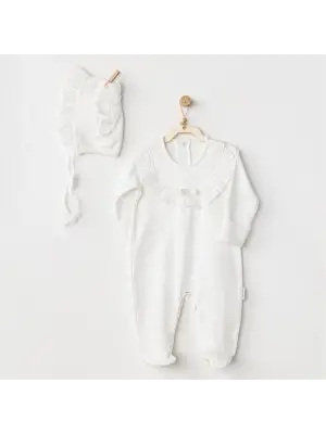 Omarı Yumuşak Pamuklu Bebek Tulum Takımı