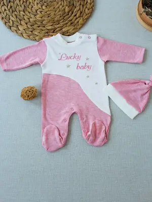 Omarı Yumuşak ve Şık Bebek Tulumu - Pembe