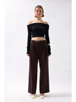 Omuz Dekolte Straplez Bluz