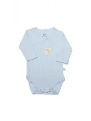 Organic Modal Flying Balloons Kruvaze Uzun Kol Body Bs17121 Mavi