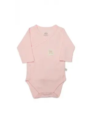 Organic Modal Flying Balloons Kruvaze Uzun Kol Body Bs17121 Pembe