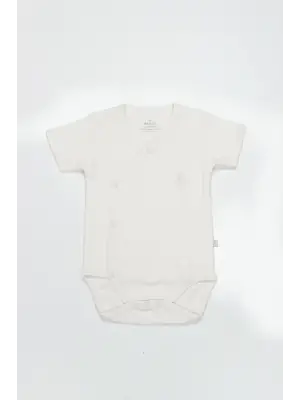 Ekru Kruvaze Yarım Kol Body