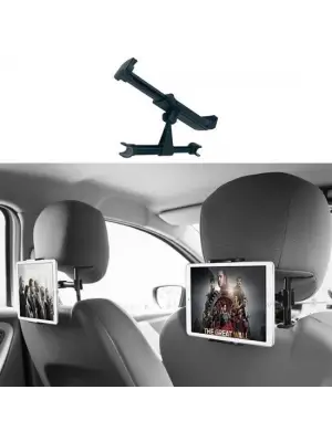 Omarı Ayarlanabilir Derece Dönebilen Oto Koltuk Tablet Tutucu