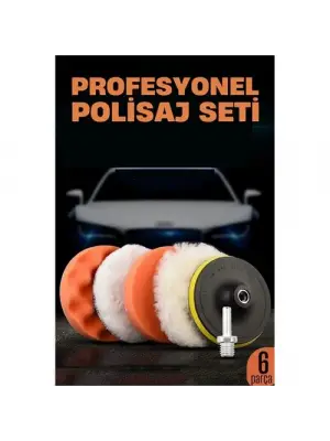 Oto Pasta Cila Polisaj Seti 115 mm Taban 6 Parça