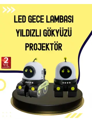 Otomatik Döner Slaytlı Üç Parlaklık Ayarlı Projektör Lamba