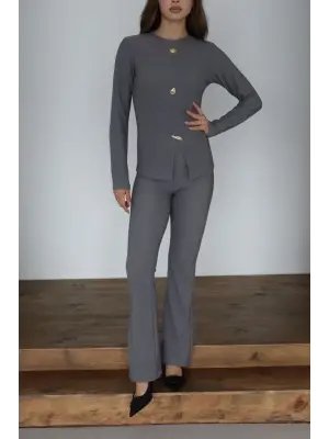 Ottoman alt üst takım gri pt510442