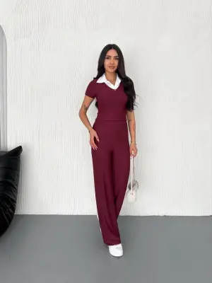 Premium Beyaz Yaka Takım Owl Ottoman Kumaş