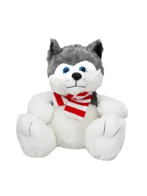 Omarı Oturan Husky Atkılı Köpek Figürü 30 cm