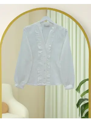 Göz Alıcı Oval Kesim Cupra Gömlek