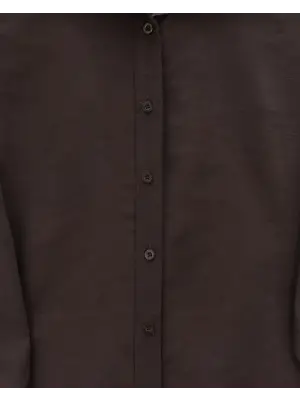 Trend Oval Kesim Tensel Cupra Gömlek