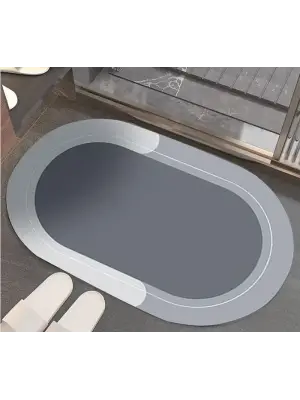 Oval Süper Emıcı Banyo Paspası