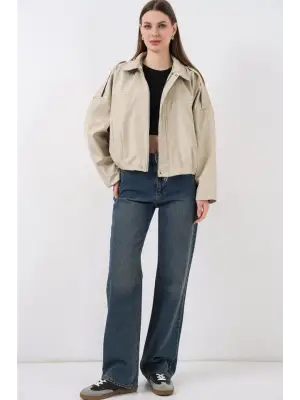 Modern Oversize Kısa Ceket