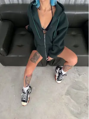 Omarı Şık Oversize Uzun Kol Hırka - Haki