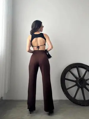 Omarı Yüksek Bel Palazzo Pantolon - Şık ve Rahat Seçenek