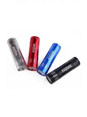 Omarı Parlak 9 LED Metal El Feneri