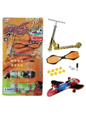 Parmak Kaykay - Skate Board - Paten ve Scooter Oyun Seti - 012-13 - Turuncu