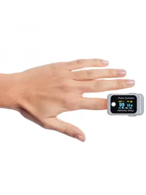 Omarı Taşınabilir Parmak Ucu Nabız Oksimetre - Oksijen Monitörü