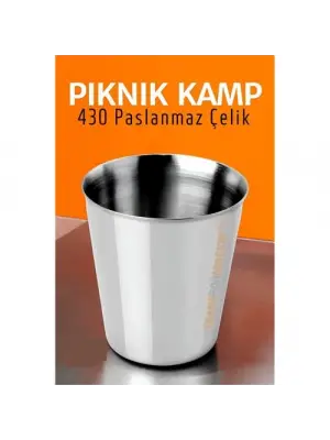 Paslanmaz Çelik Bardak – Kamp, Piknik ve Mutfak İçin Dayanıklı Metal Bardak 719313