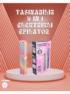 Paslanmaz Çelik Bıçaklı Usb Epilatör – Kaş, Üst Dudak Ve Çene Tüy Temizleyici