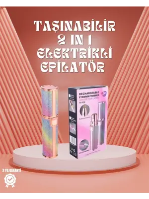 Paslanmaz Çelik Bıçaklı Usb Epilatör – Kaş, Üst Dudak Ve Çene Tüy Temizleyici