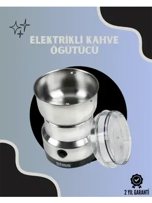 Paslanmaz Çelik Kahve Değirmeni | Düşük Gürültü, Yüksek Devir, Fındık Ve Tahıl İçin Uygun