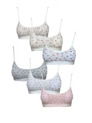 Omarı Desenli Yarım Askılı Pedli Büstiyer Seti