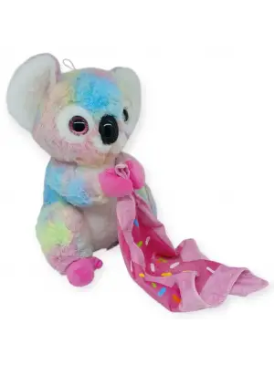 Peluş Battaniyeli Koala 30 cm - Pembe