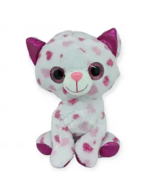 Peluş Cam Gözlü Hayvanlar 25 cm - Kedi