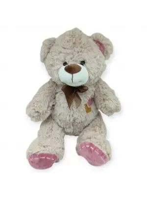 Peluş Papyonlu Ayıcık 40 cm - Kahverengi