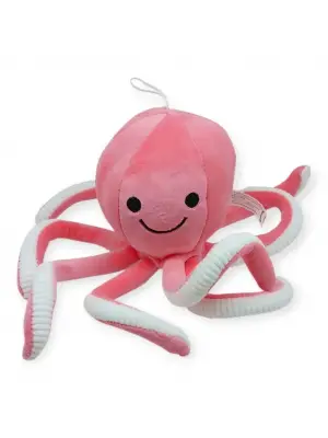 Peluş Sevimli Ahtapot 30 cm - Pembe