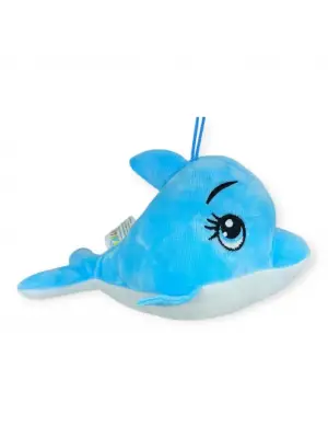 Peluş Sevimli Hayvanlar 20 cm - Mavi Yunus