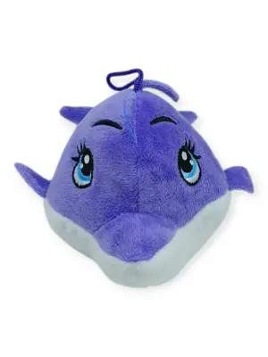Peluş Sevimli Hayvanlar 20 cm - Mor Yunus