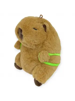 Peluş Sevimli Hayvanlar 25 cm - Kapibara Kaplumbağa Çantalı
