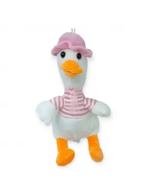 Peluş Sevimli Hayvanlar 25 cm - Pembe Ördek