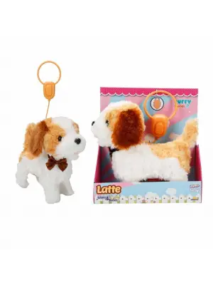 Peluş Yürüyen Sesli Köpek Latte  - FT-B023