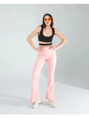 Omarı Yüksek Bel İspanyol Paça Tayt Kadın Giyim Modası