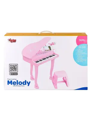 Omarı Pembe Mikrofonlu 37 Tuşlu Mp3 Çalar Piyano