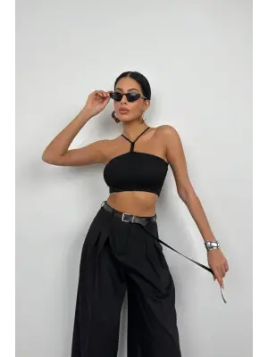 Fitilli Crop Pencere Detaylı Tasarım