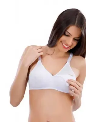 Omarı Penye Pamuklu Emzirme Sütyeni