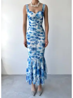 Peran Büzgülü Elbise