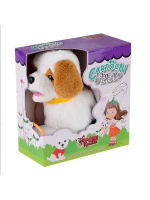 PFT-B019 Yürüyen Tasmalı Peluş Köpek