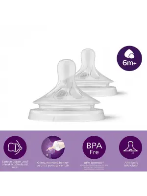 Philips Avent Doğal Tepkili Natural Response 2Li Biberon Emziği No:6 6+ Ay