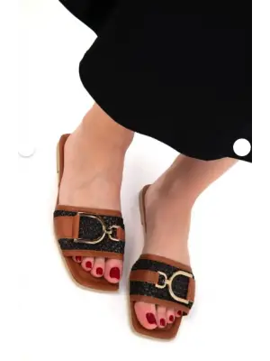 Siyah Cilt Terlik Kadın Giyim